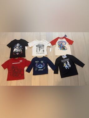 Boy’s Tee lot of 6, size 4, 4/5T - NWT